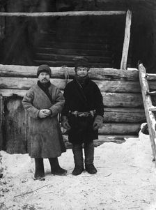 Young peasants of the village of Boguchansky Yenisei district, 1911. Creator: Unknown