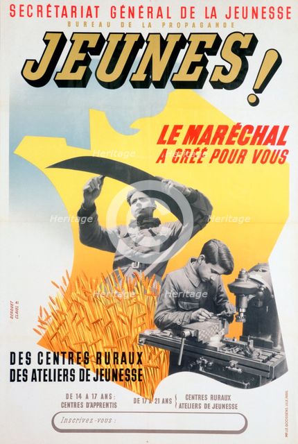 'Young people!' The Marshal has Created for You', 1940-1944.  Creator: J E Goossens.