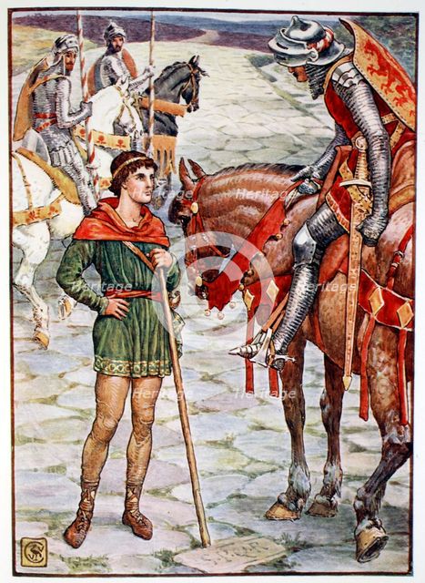 'Young Percival Questions Sir Owen', 1911.  Creator: Unknown.
