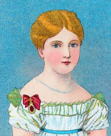 Young Queen Victoria, then Princess Alexandrina Victoria of Kent c1829 (c1902)