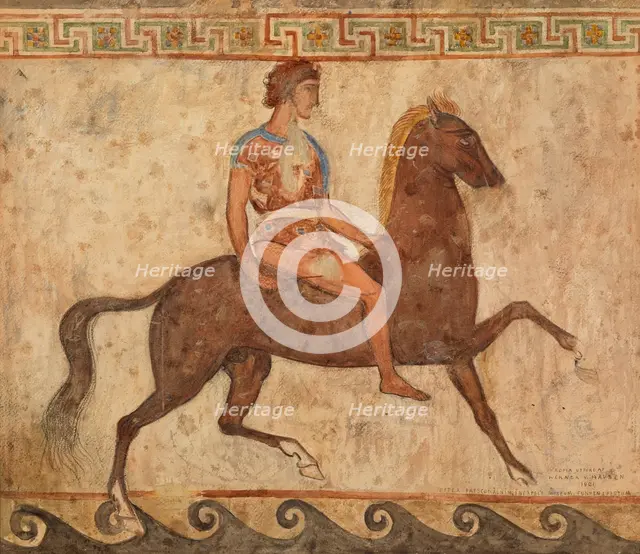Young Rider, copy after a mural in a Neapolitan museum, 1901. Creator: Werner von Hausen.