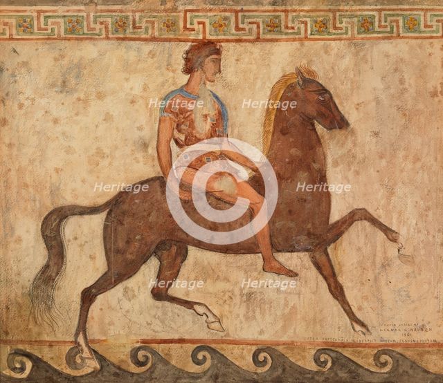 Young Rider, copy after a mural in a Neapolitan museum, 1901. Creator: Werner von Hausen.