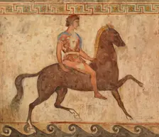 Young Rider, copy after a mural in a Neapolitan museum, 1901. Creator: Werner von Hausen