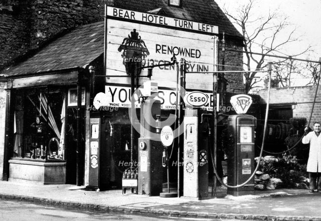 Young's Garage at Woodstock in Oxfordshire, early 1950's. Creator: Unknown.