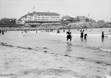Young's Hotel from the beach, York, Me., c1904. Creator: Unknown