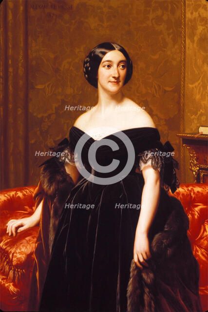 Young Woman, 1858. Creator: Alexandre Jean Baptiste Hesse.