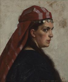 Young Woman, 1878. Creator: Benedicte Scheel
