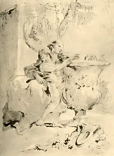 Young Woman and Boy mid 18th century, (1928). Artist: Giovanni Battista Tiepolo