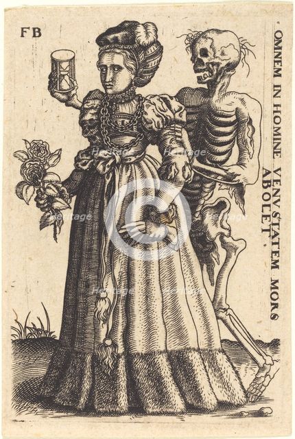 Young Woman and Death. Creator: Master F.B..