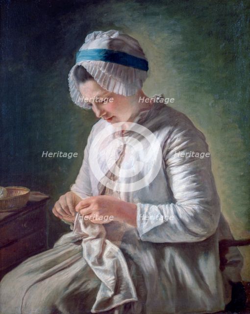 'Young Woman at Work', c1725-1778. Artist: Francois Duparc
