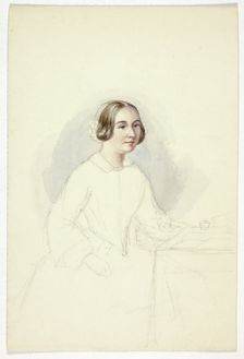 Young Woman at Writing Desk, n.d. Creator: Elizabeth Murray