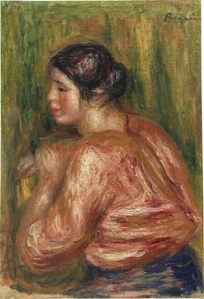 Young woman brune assise, 1916. Creator: Renoir, Pierre Auguste (1841-1919)