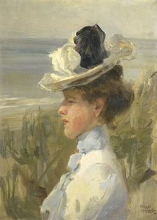 Young Woman, Gazing at the Sea, c.1895-c.1900. Creator: Isaac Lazerus Israels
