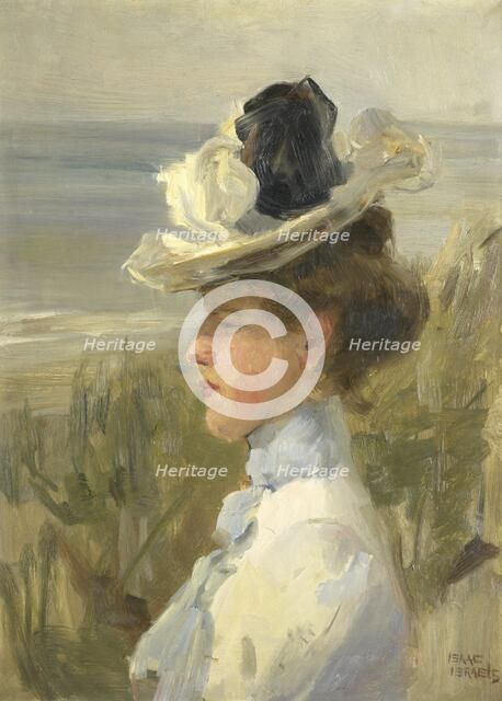 Young Woman, Gazing at the Sea, c.1895-c.1900. Creator: Isaac Lazerus Israels.