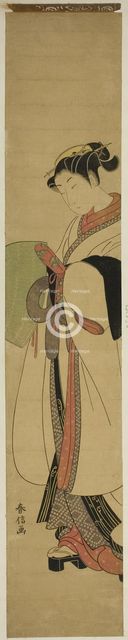 Young Woman Dressed as a Mendicant Monk, c. 1770. Creator: Suzuki Harunobu.