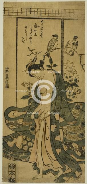 Young Woman Dressing, c. 1745/58. Creator: Yamamoto Yoshinobu.