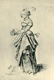 Young woman, early 16th century, (1943). Creator: Nicolas Manuel Deutsch