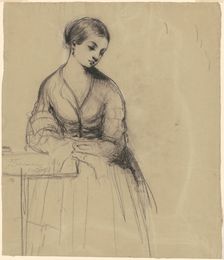 Young Woman, Florence [recto], 1839. Creator: Seth Wells Cheney