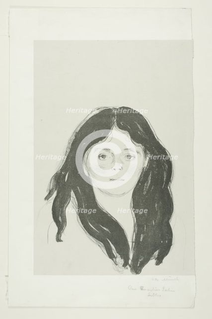 Young Woman from the Latin Quarter, 1897. Creator: Edvard Munch.