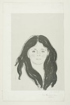 Young Woman from the Latin Quarter, 1897. Creator: Edvard Munch