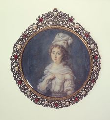 Young woman in a white headscarf, between 1790 and 1800. Creator: Ecole Francaise