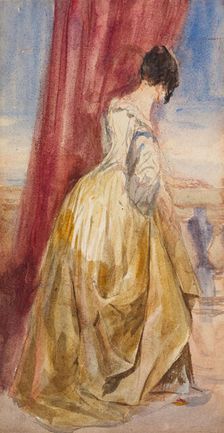 Young Woman in a Yellow Skirt, c1830s. Creator: David Cox the Elder