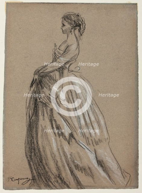Young Woman in a Bouffant Gown, 1864. Creator: Jean-Baptiste Carpeaux.