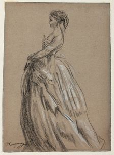 Young Woman in a Bouffant Gown, 1864. Creator: Jean-Baptiste Carpeaux