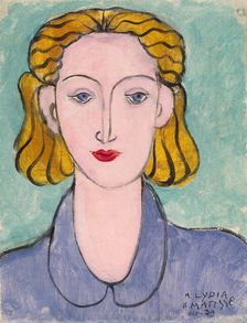 Young Woman in a Blue Blouse 1939. Creator: Henri Matisse
