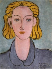Young Woman in a Blue Blouse (Portrait of Lydia Delectorskaya) 1939. Creator: Henri Matisse