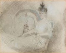 Young Woman in a Chair, 19th century - early 20th century. Creator: Antonio de La Gandara