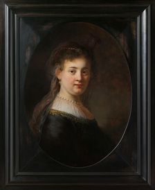 Young Woman in Fantasy Costume, 1633. Creator: Rembrandt Harmensz van Rijn