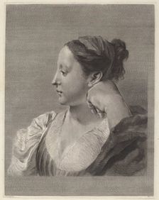 Young Woman in Profile. Creator: Marco Alvise Pitteri