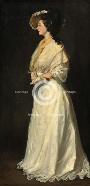 Young Woman in White, 1904. Creator: Robert Henri.