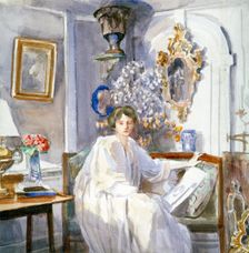 Young Woman in White c1864-1930. Artist: Anna Lea Merritt