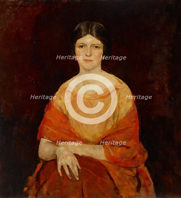 Young Woman in Yellow, about 1922. Creator: Charles Webster Hawthorne.
