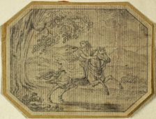 Young Woman on Galloping Horse, n.d. Creator: Johann August Rossmassler