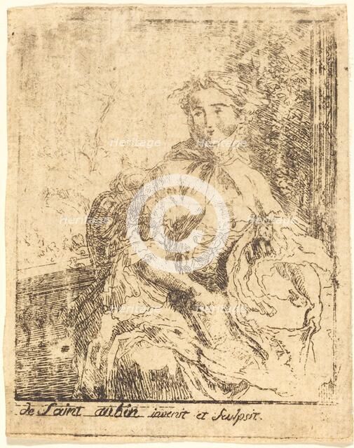 Young Woman on the Terrace (La jeune femme a la terrasse). Creator: Gabriel de Saint-Aubin.