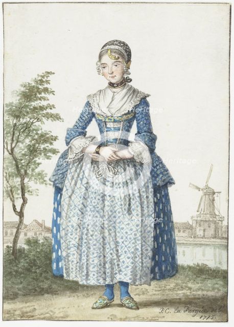 Young woman of North Holland, 1775. Creator: Paulus Constantijn la Fargue.