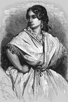 Young Woman of Valencia; An Autumn Tour in Andalusia 1875. Creator: Gustave Doré