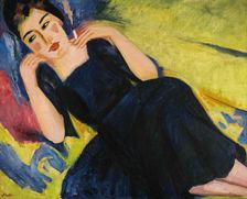 Young woman smoking, 1921