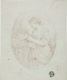 Young Woman Reading, n.d. Creator: Unknown