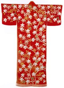 Young Woman's Long Overgarment, Kimono (Uchikake), 1800-1850. Creator: Unknown