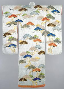 Young Woman's Long Overgarment, Kimono (Uchikake), 1800-1850. Creator: Unknown