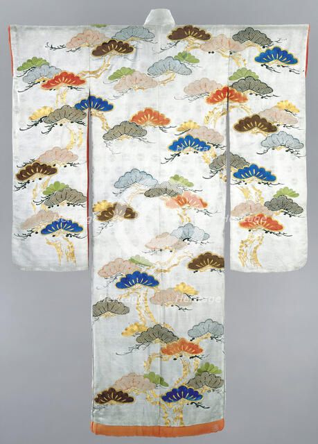 Young Woman's Long Overgarment, Kimono (Uchikake), 1800-1850. Creator: Unknown.