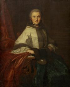 Young Woman with a Muff, c. 1750. Creator: Unknown