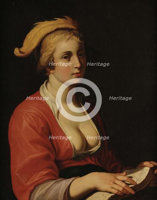 Young Woman with a Book, 1630-1635. Creator: Bloemaert, Hendrick (1601/02-1672).
