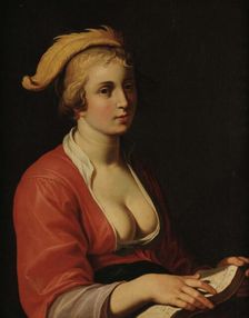 Young Woman with a Book, 1630-1635. Creator: Bloemaert, Hendrick (1601/02-1672)