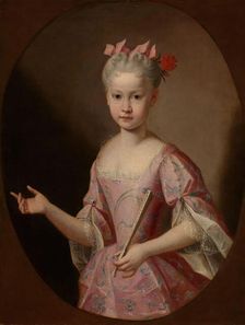 Young Woman with a Fan, 1st half of 18th century. Creator: Unknown