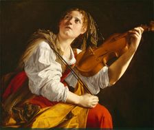 Young Woman with a Violin (Saint Cecilia), c1612. Creator: Orazio Gentileschi